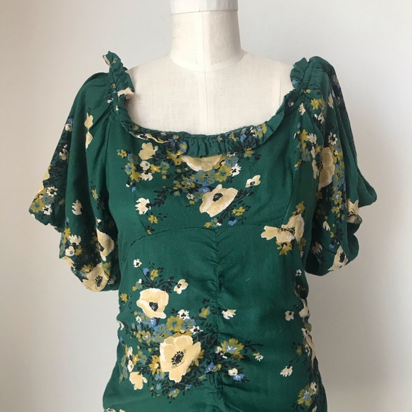 UO Ruched Off Shoulder Bodycon Mini Dress - Picture 6 of 8